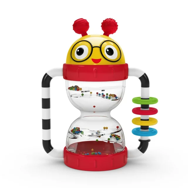 Baby Einstein Cal’s Sensory Shake-up Activity Rattle, BPA Free, Ages 3+ Months